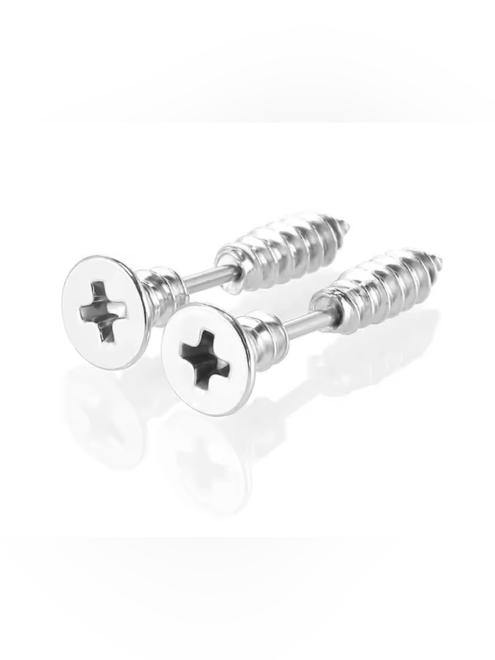 Sterling Silver Screw-Style Cufflinks - Silver‎